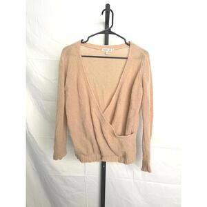 Toad & Co Women's Beige Wrap Sweater XS Wool Blend